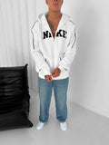 Biyeli Kapüşonlu Sweatshirt Hırka