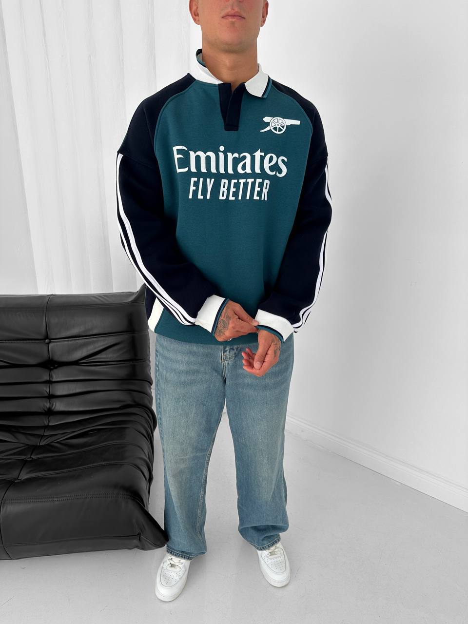 Emirates Polo Yaka Sweatshirt