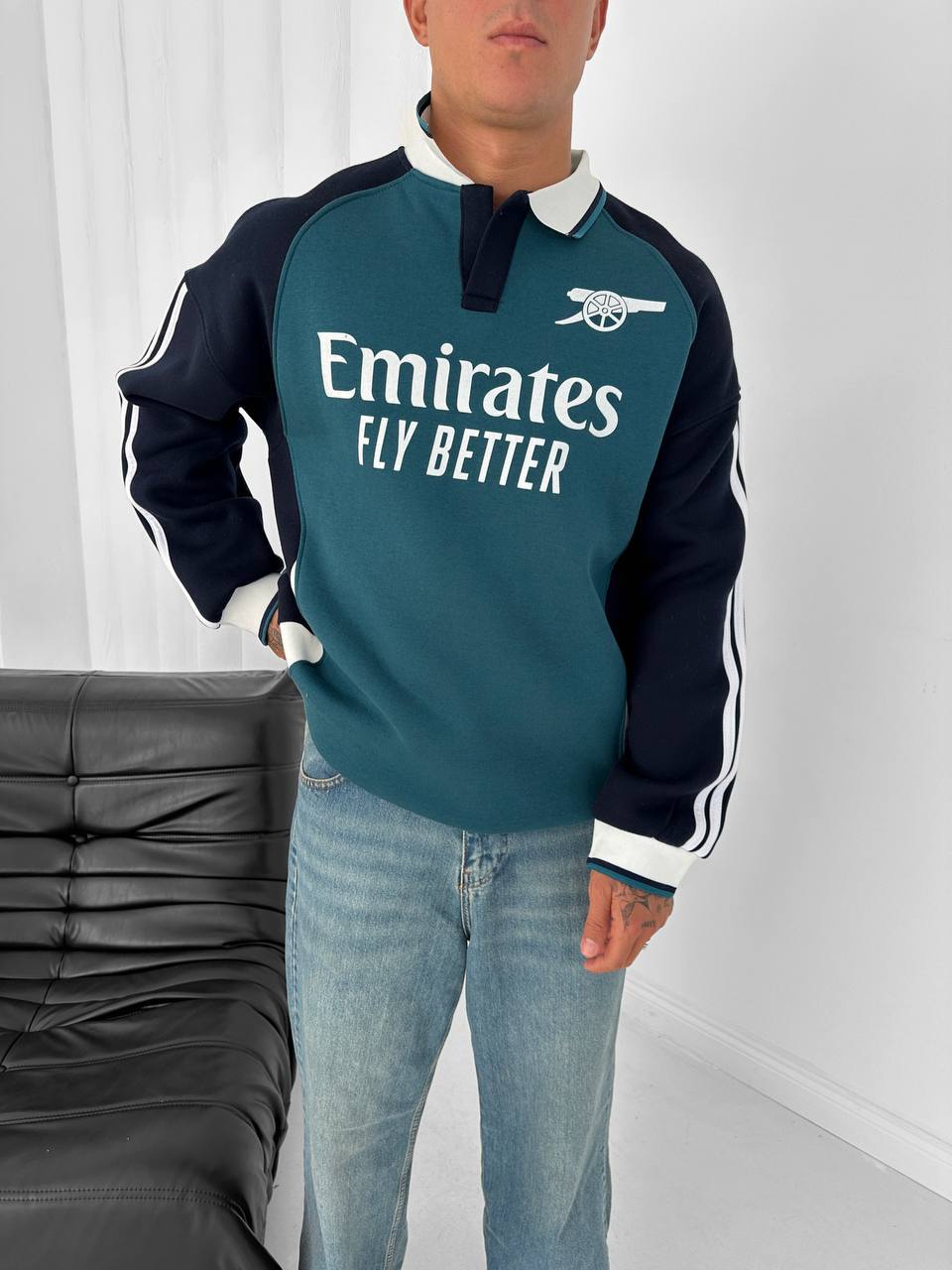 Emirates Polo Yaka Sweatshirt