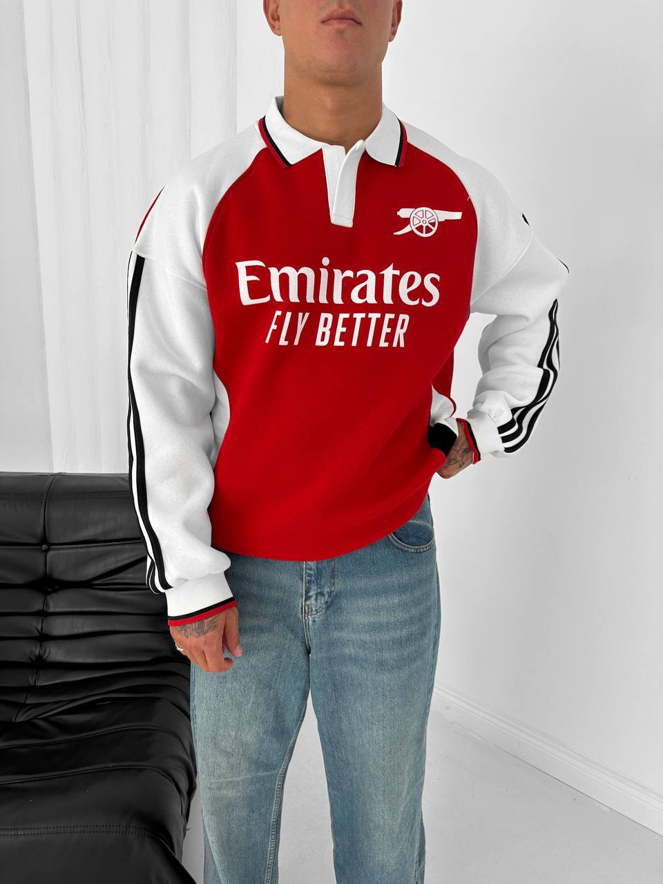 Emirates Polo Yaka Sweatshirt