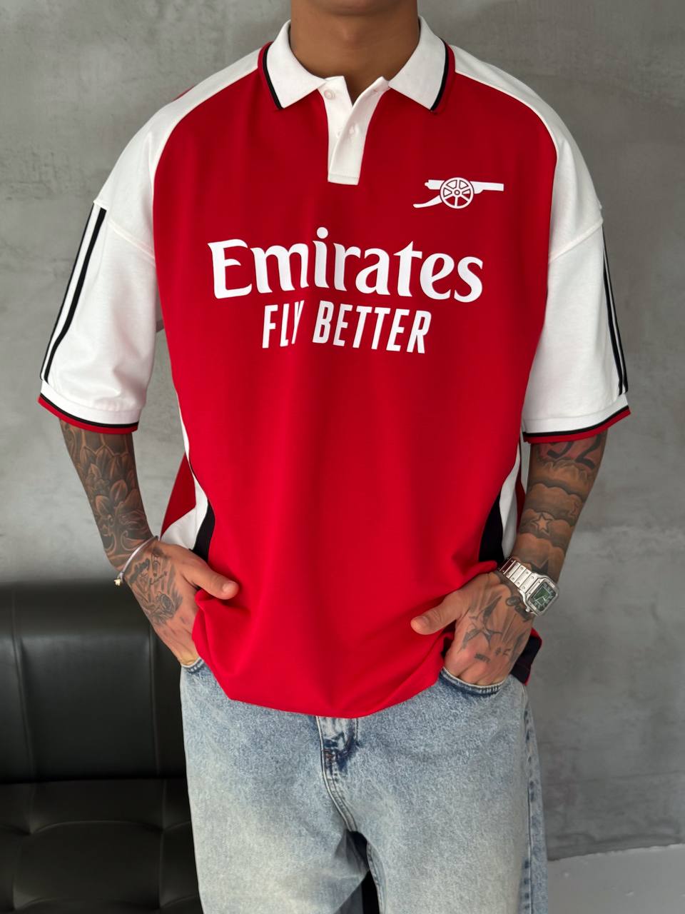 Emirates Polo Yaka Sweatshirt