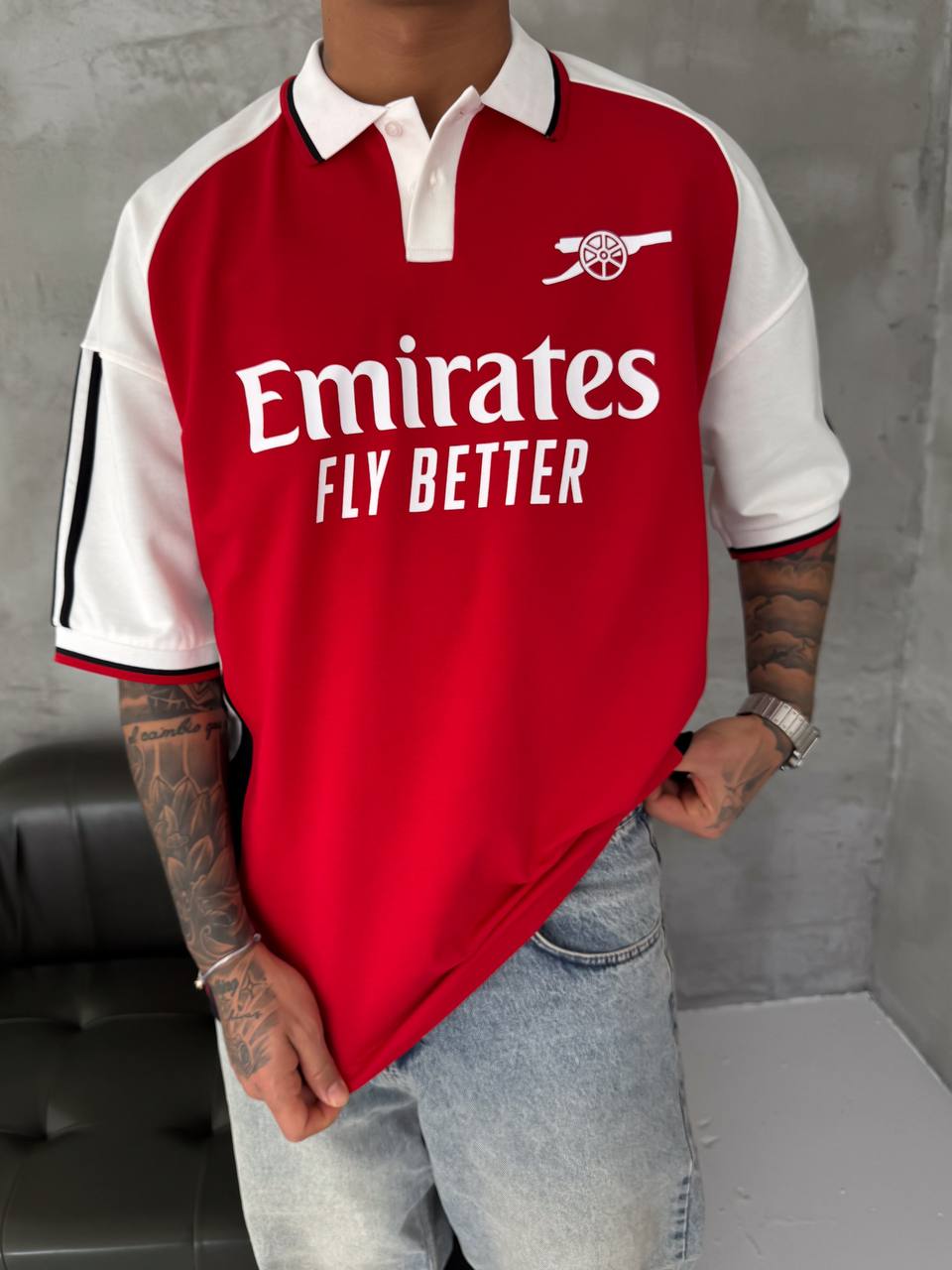 Emirates Polo Yaka Sweatshirt